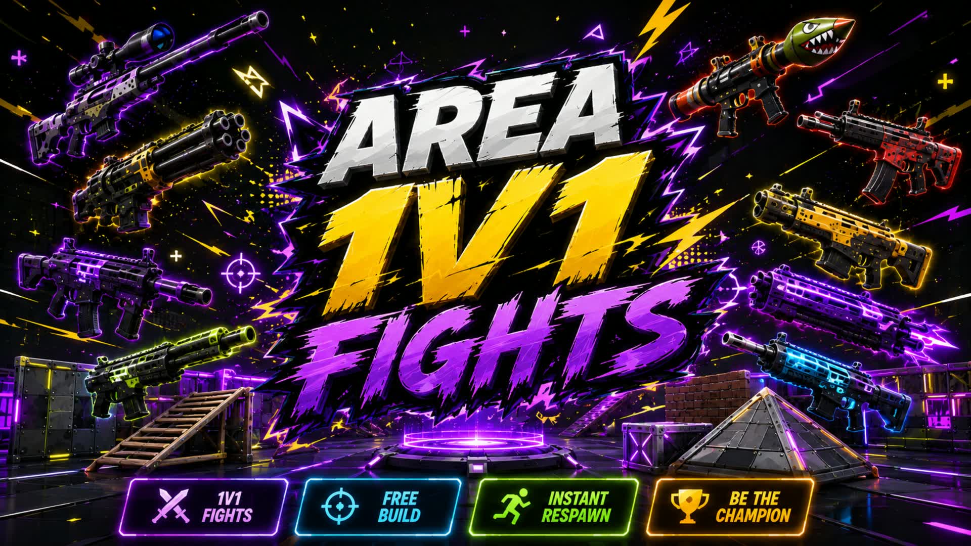 Area 1V1 fights — Fortnite Creative map