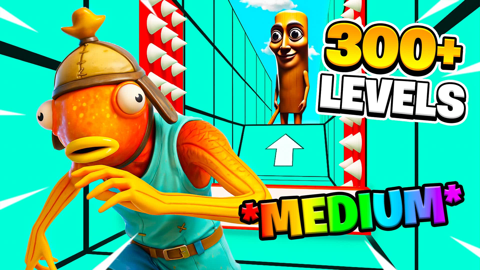 CRAZY MEDIUM PARKOUR 300+🤯 — Fortnite Creative map