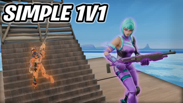 Simple 1V1 Map — Fortnite Creative map cover art