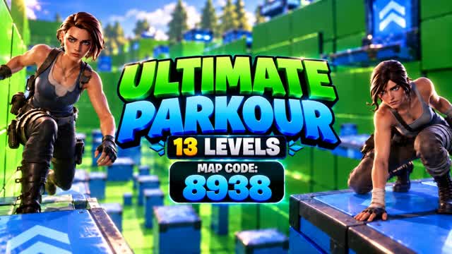 ULTIMATE PARKOUR LEVEL 13 8938 — Fortnite Creative map cover art