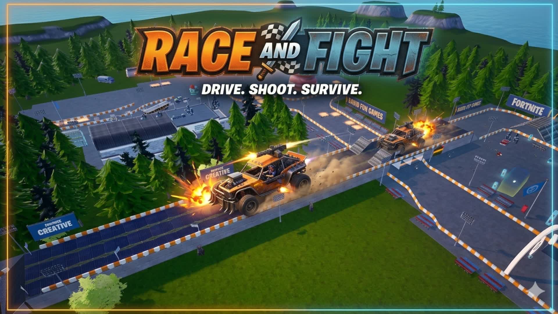 RACE AND FIGTH — Fortnite Creative map