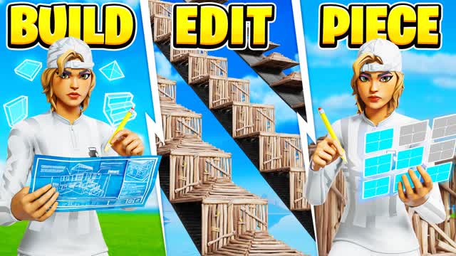 🎯 Edit Piece Control & Freebuild — Fortnite Creative map cover art