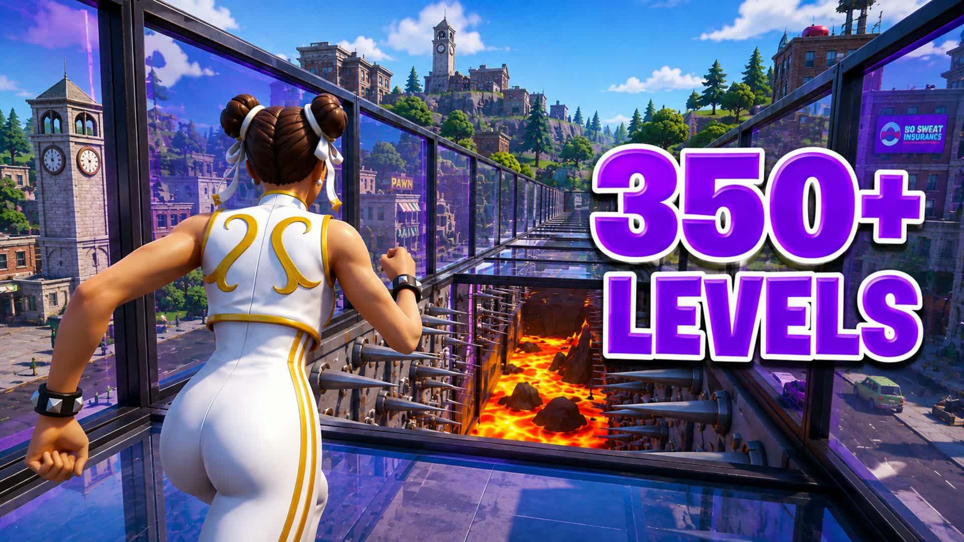 🗽TILTED PARKOUR 350+🗽 — Fortnite Creative map