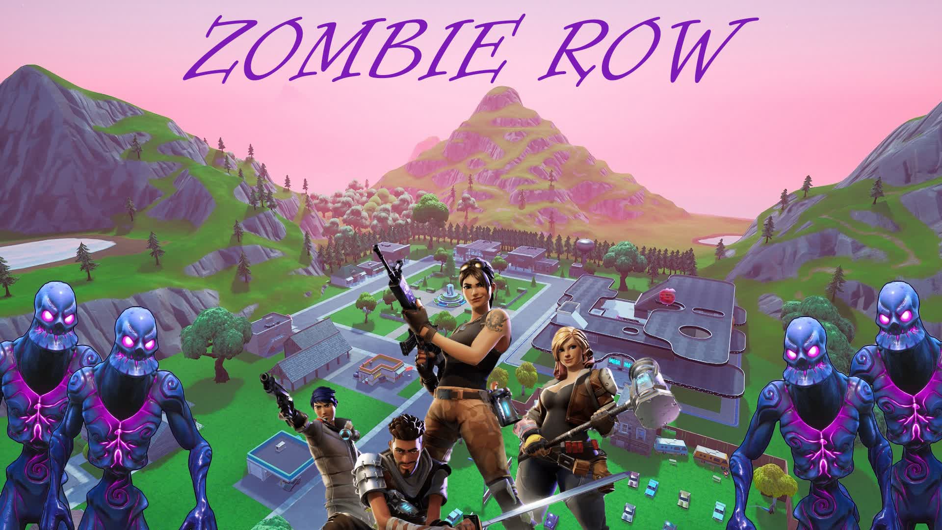 zombies row — Fortnite Creative map