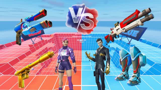 ROJO vs AZUL WIN — Fortnite Creative map