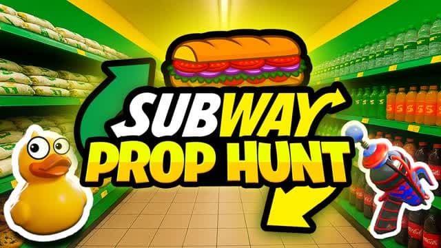 SUBWAY - PROP HUNT FASTFOOD — Fortnite Creative map cover art