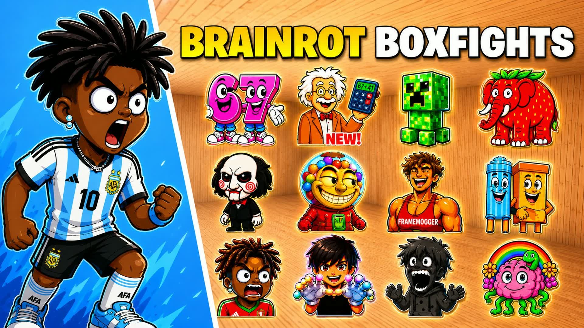 Ultimate Brainrot Boxfights — Fortnite Creative map