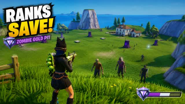 Zombie Gold Pit — Fortnite Creative map cover art
