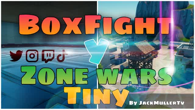 BoxFigth y Zone Wars Tiny JackMullerTv — Fortnite Creative map cover art
