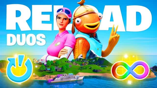 RELOAD ZONE WARS DUOS (INFINITE) — Fortnite Creative map cover art