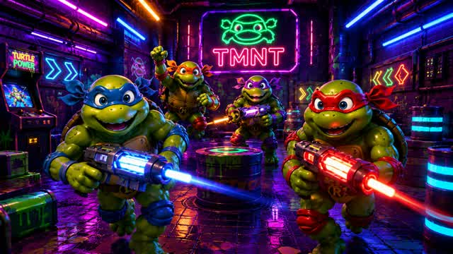 TMNT ⭐ MEGA 99 BOTS 🥷 ARENA — Fortnite Creative map cover art