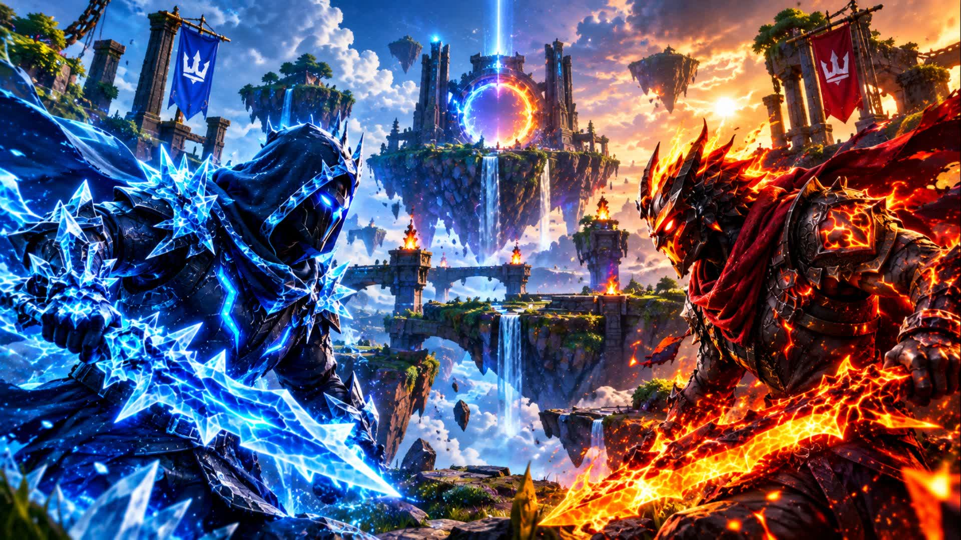LAVA VS WATER FFA 🔥🌊 — Fortnite Creative map