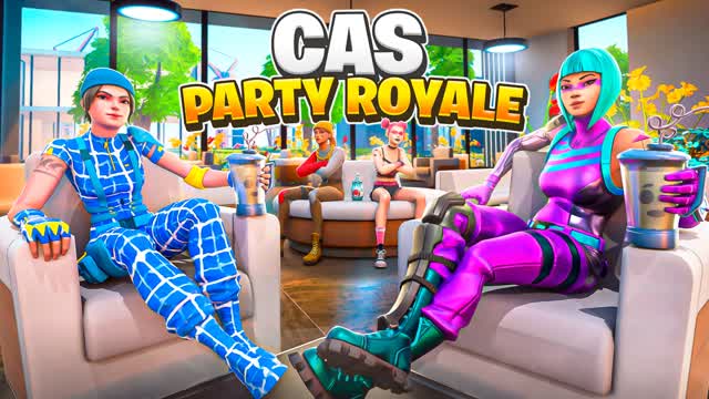 CAS PARTY ROYALE — Fortnite Creative map cover art