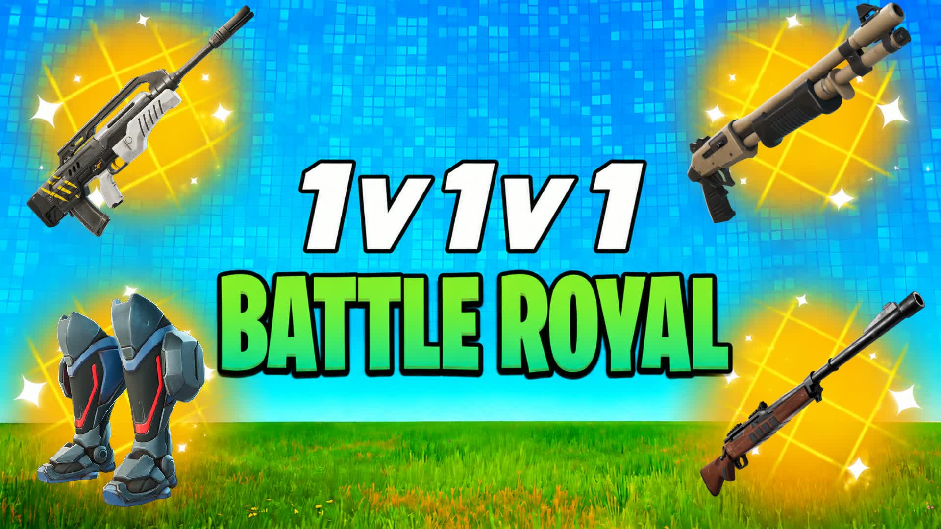 1v1v1 Battle Royal — Fortnite Creative map