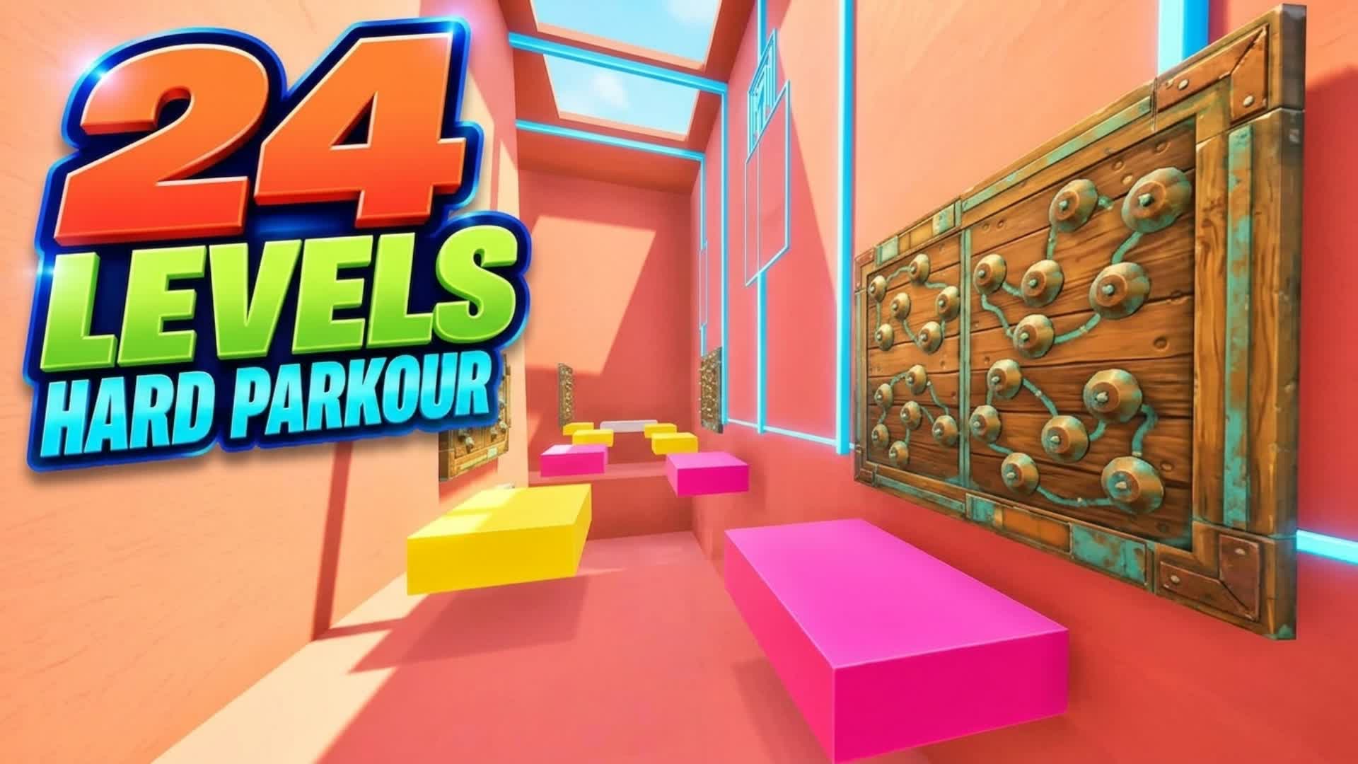 HARD PARKOUR 16 LEVELS DEATHRUN — Fortnite Creative map