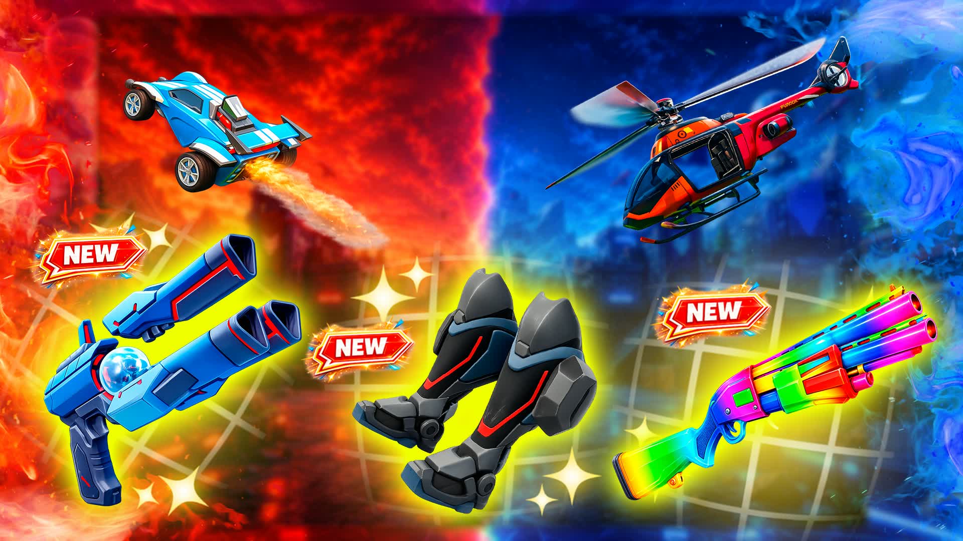 GLITCH RED VS BLUE 🔴🔵 — Fortnite Creative map