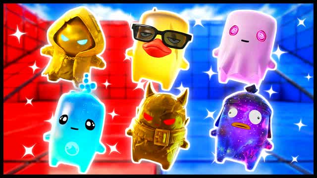RED VS BLUE RADIANT SHOCK 🔴🔵 — Fortnite Creative map