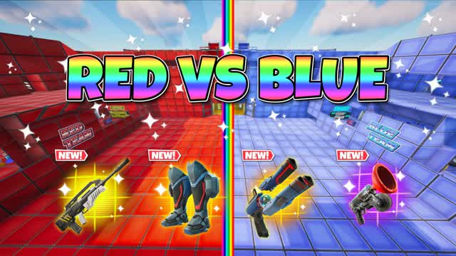 🔴BEAST RED VS BLUE🔵 — Fortnite Creative map