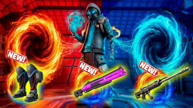 RED VS BLUE - PORTAL WARS 🔵🔴 — Fortnite Creative map