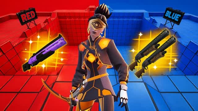 CRAZY RED VS BLUE 🔴🔵 RVB RUNNERS — Fortnite Creative map