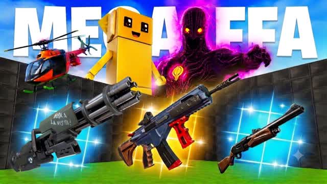MEGA FFA — Fortnite Creative map cover art