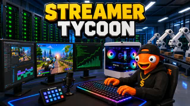 TECH STREAMER TYCOON💻🏭 — Fortnite Creative map cover art