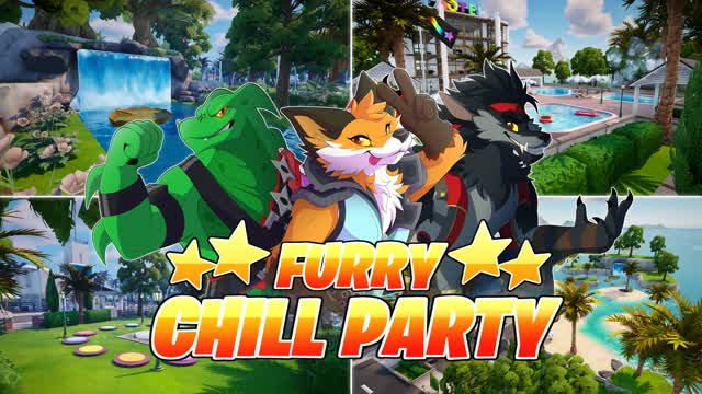 🦊FURRY CHILL PARTY🐺 — Fortnite Creative map cover art