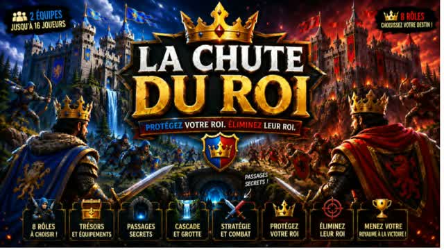 👑 La Chute du Roi — Fortnite Creative map cover art