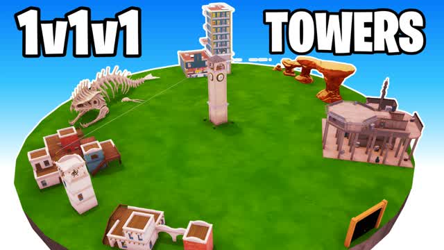 1v1v1 TOWERS — Fortnite Creative map