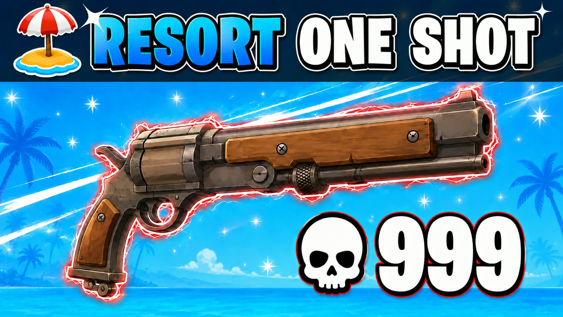 🏖️ RESORT ONE SHOT GUN GAME — Fortnite Creative map