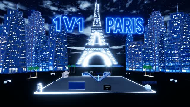 1V1 Paris Nights — Fortnite Creative map