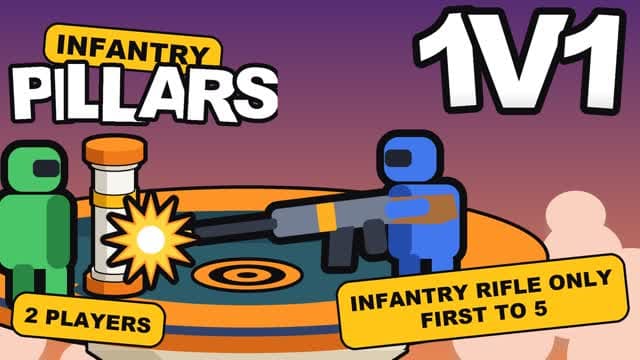 INFANTRY RIFLE 1V1 PILLARS — Fortnite Creative map cover art