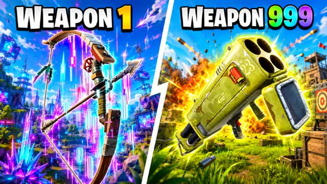 ⭐️ GUN GAME C ONE SHOT 🔫 — Fortnite Creative map
