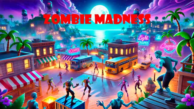 Zombie Madness — Fortnite Creative map cover art