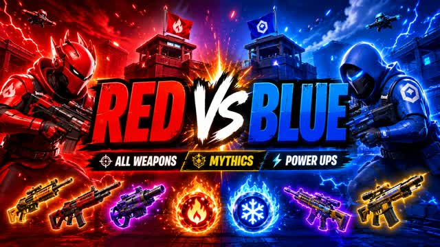 RED VS BLUE ULTIMATE CLASH 🔴🔵 — Fortnite Creative map