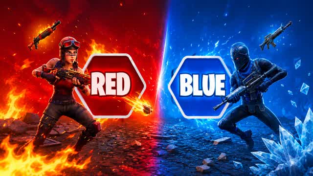 ULTRA RED VS BLUE 🔴​🔵 (PRO) — Fortnite Creative map