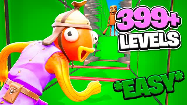 PARKOUR DEATHRUN TIKTOKER 400+ — Fortnite Creative map cover art