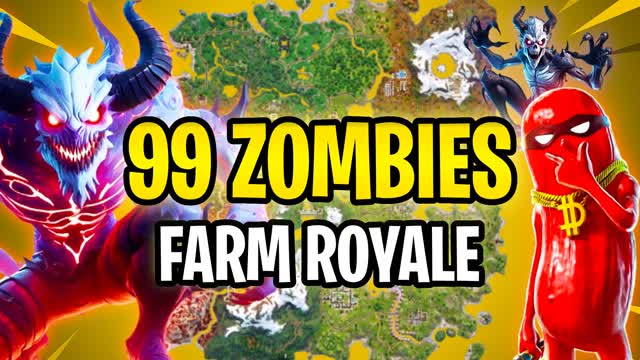 99 ZOMBIES ⭐ TMNT — Fortnite Creative map