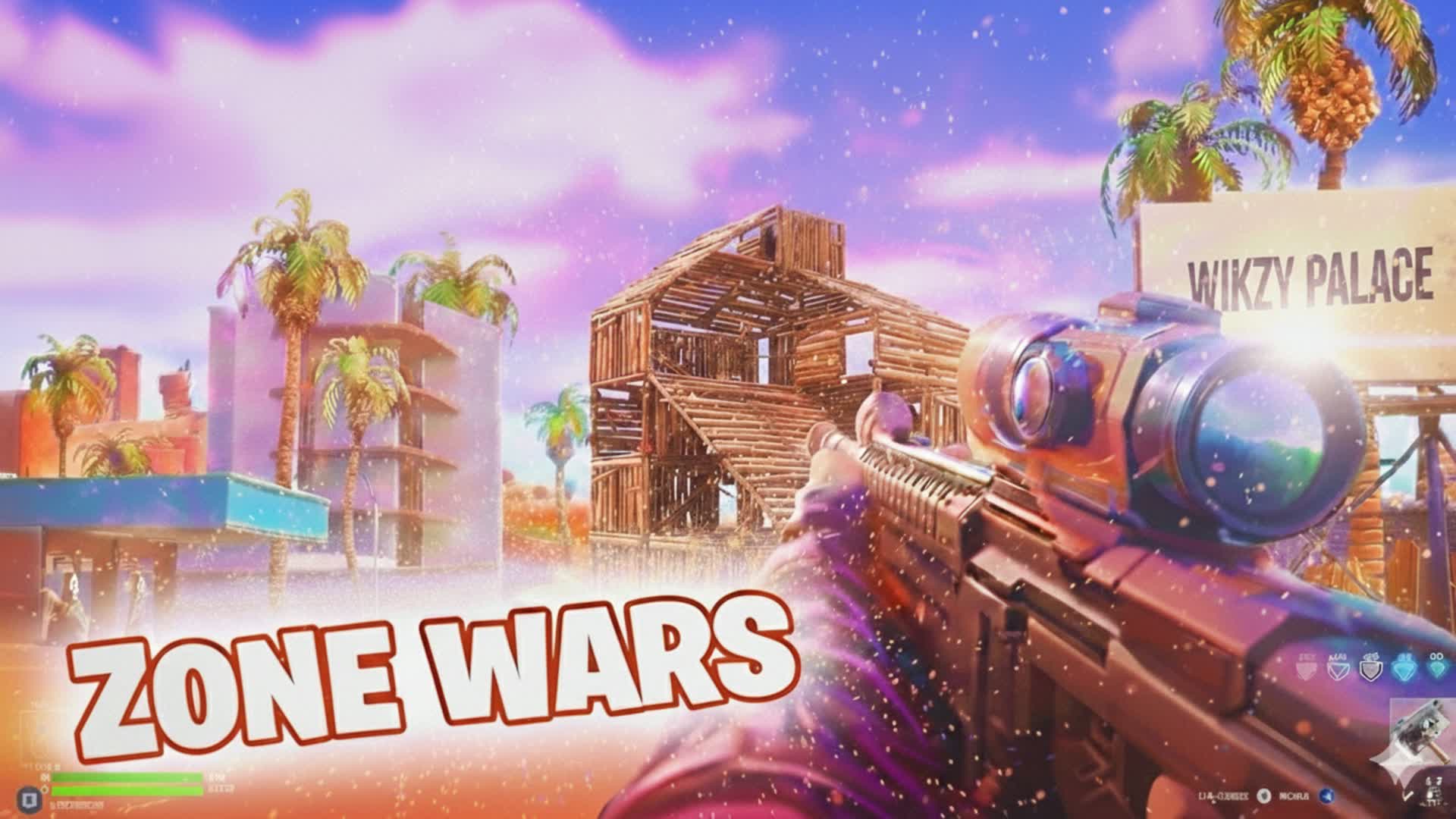 PARADISE ZONE WARS 32 PLAYERS 🌵 — Fortnite Creative map