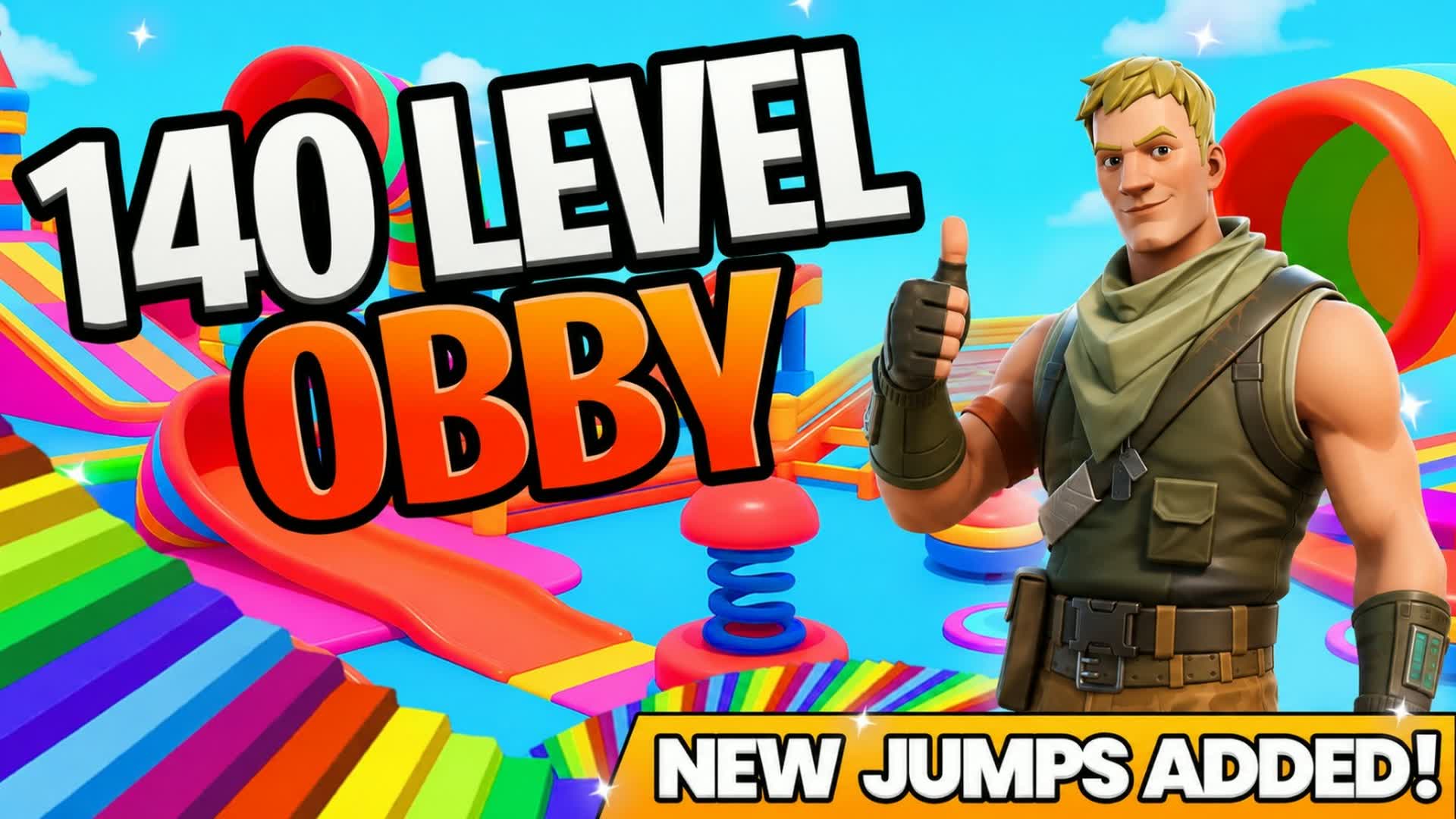 Obby game 140 level — Fortnite Creative map