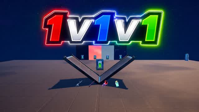 Crazy 1v1v1 FFA With Every Gun — Fortnite Creative map