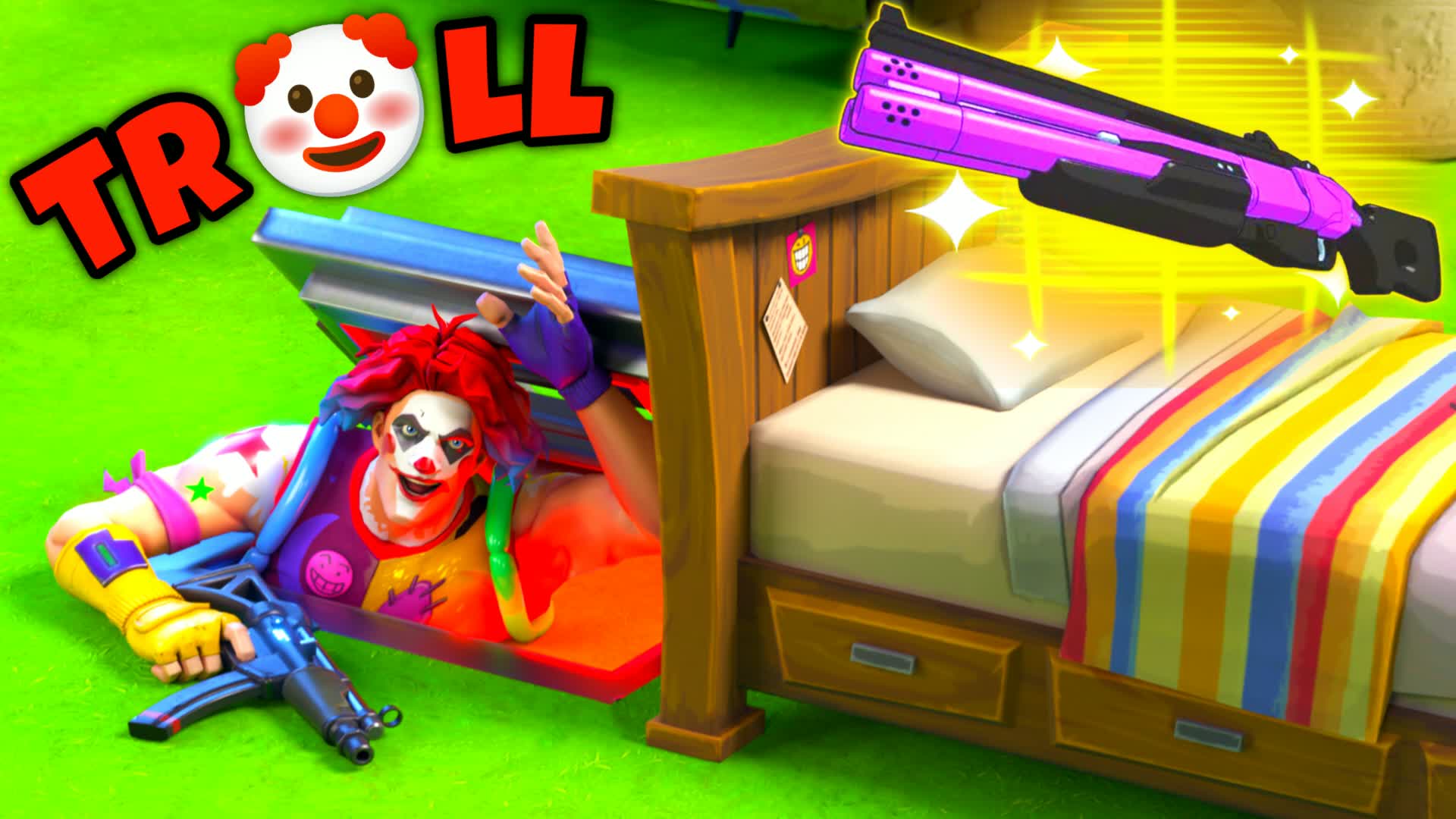 TR🤣LL BED WARS 🛏️ — Fortnite Creative map