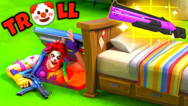 TR🤣LL BED WARS 🛏️ — Fortnite Creative map