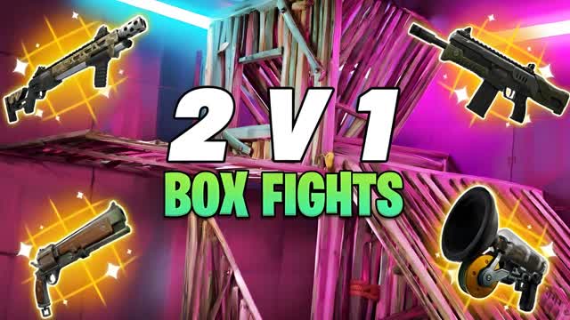 BOX FIGHT 2V1 [2V2] — Fortnite Creative map cover art