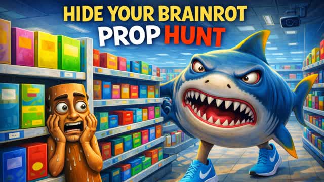 Find The Brainrot - Prop Hunt — Fortnite Creative map cover art