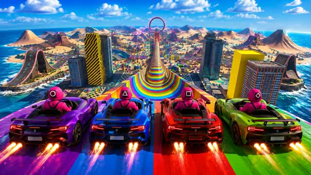 CAR DRIVER CITY SQUID β Fortnite Creative map