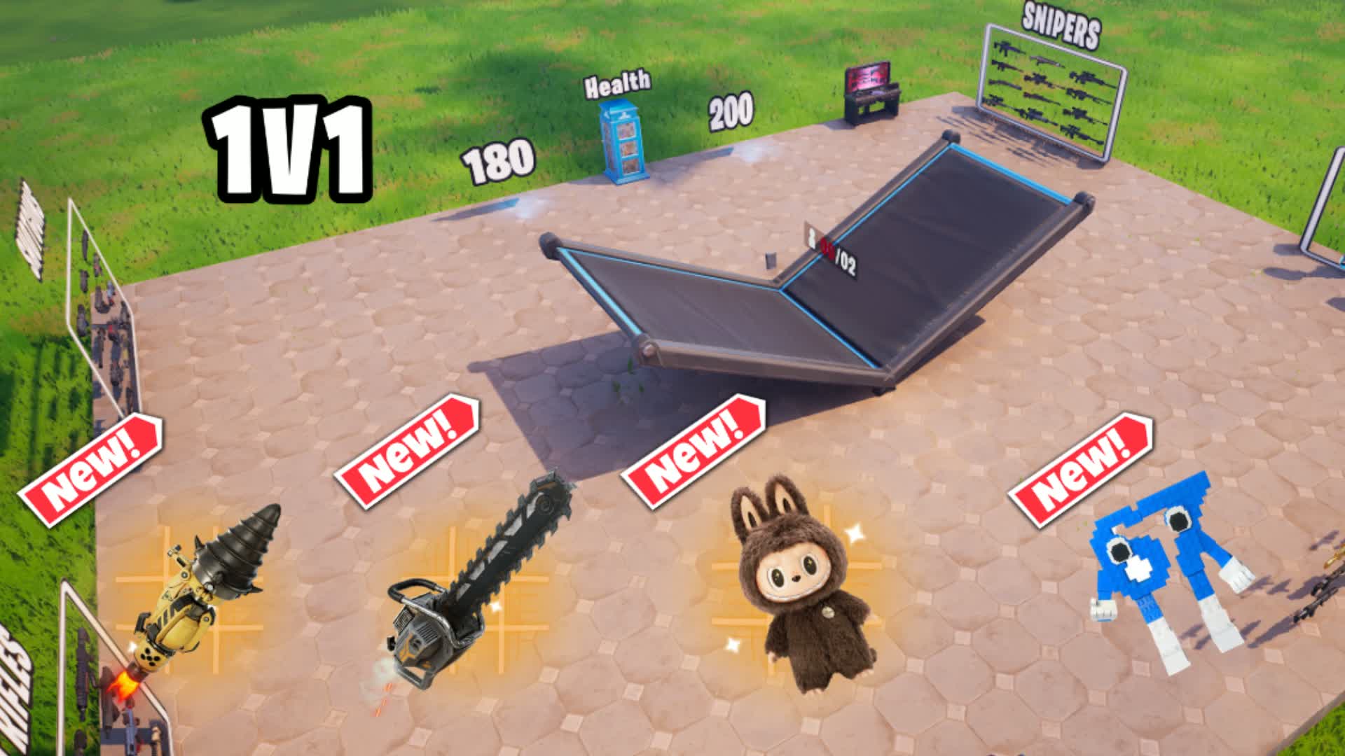 1V1 CAMP ISLAND BUILD FIGHT — Fortnite Creative map