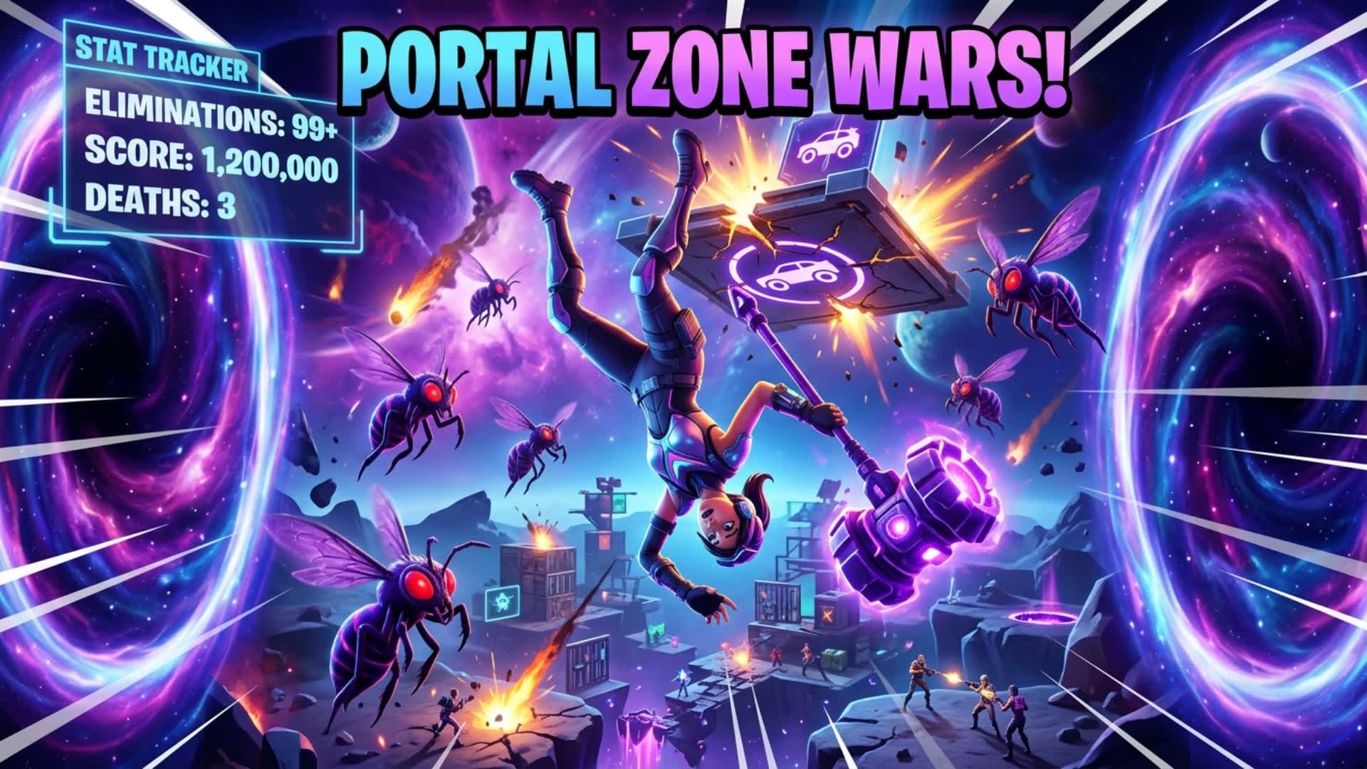 Portal Cube Farm — Fortnite Creative map