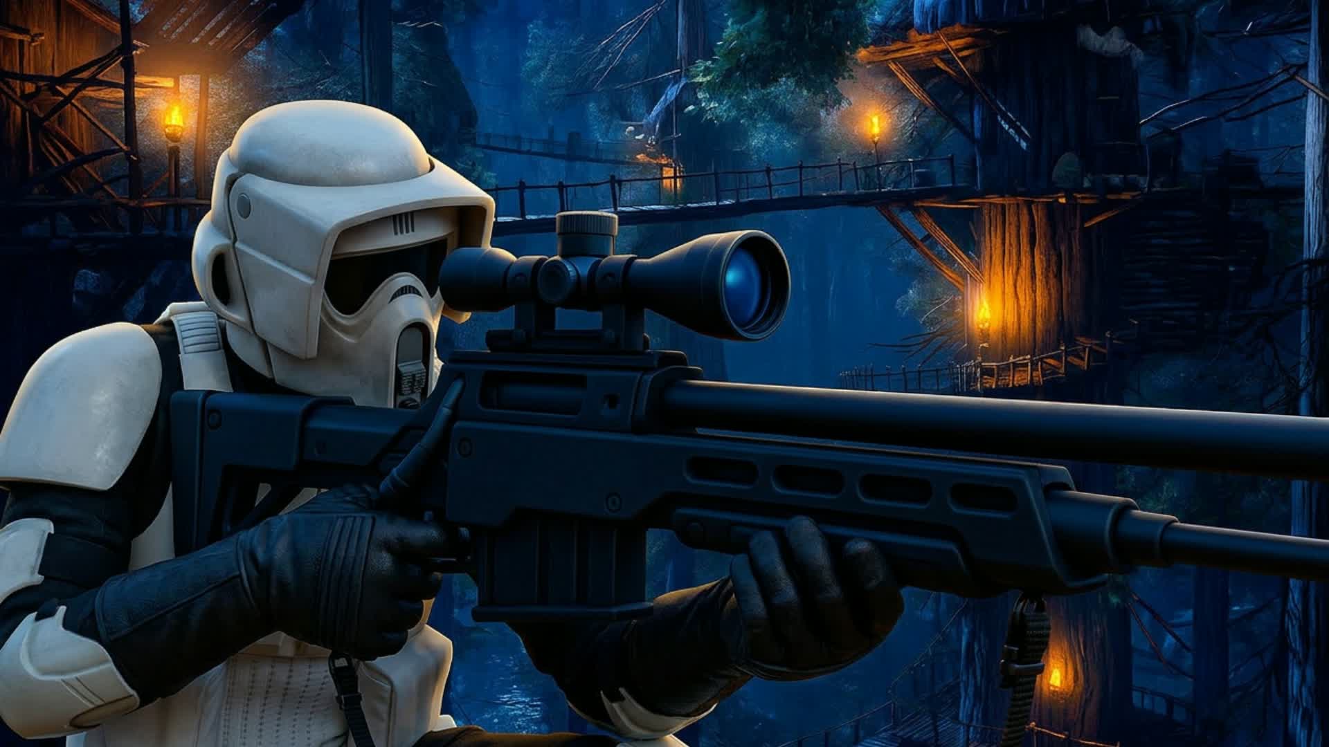 🌑 ENDOR SNIPER 🌑 - ONE SHOT — Fortnite Creative map