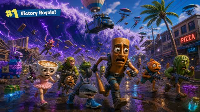 ⚡ THE ULTIMATE BRAINROT TSUNAMI — Fortnite Creative map
